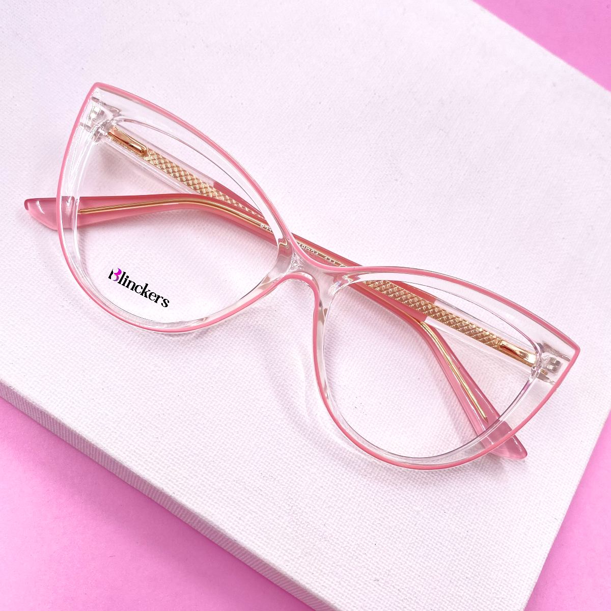 Gafas Ojo de Gato Emily - Rosado/Transparente