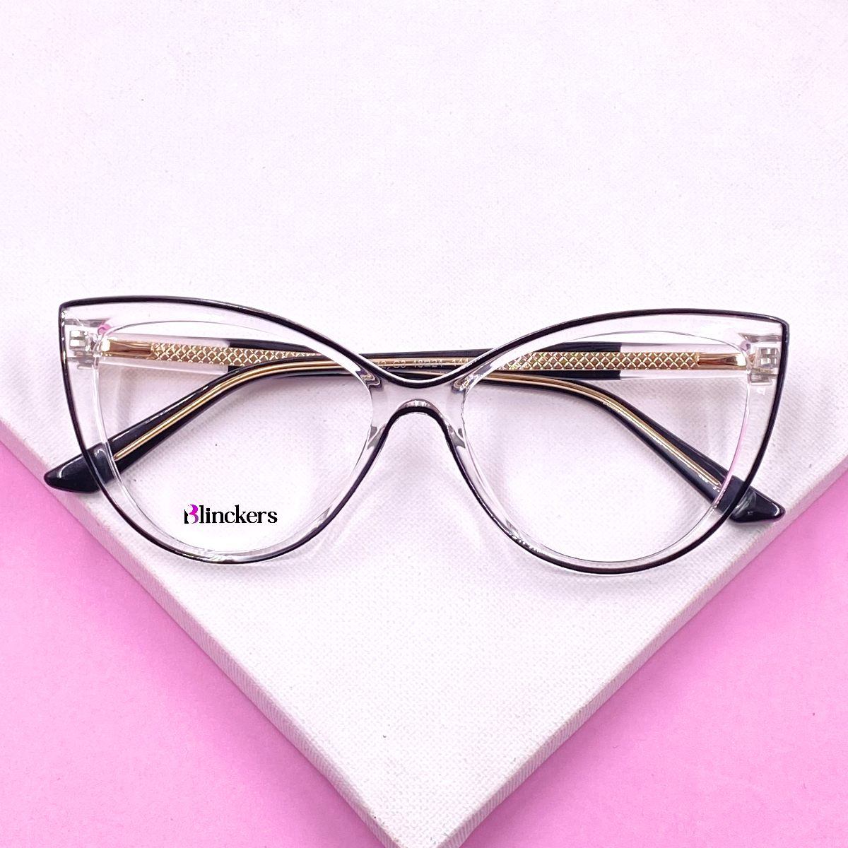 Gafas Ojo de Gato Emily - Negro/Transparente