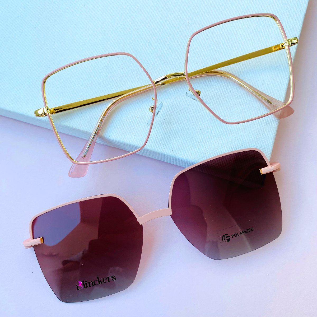 Gafas Clip On Brunella - Rosado