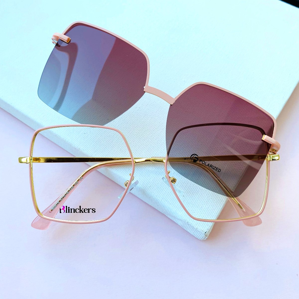 Gafas Clip On Brunella - Rosado