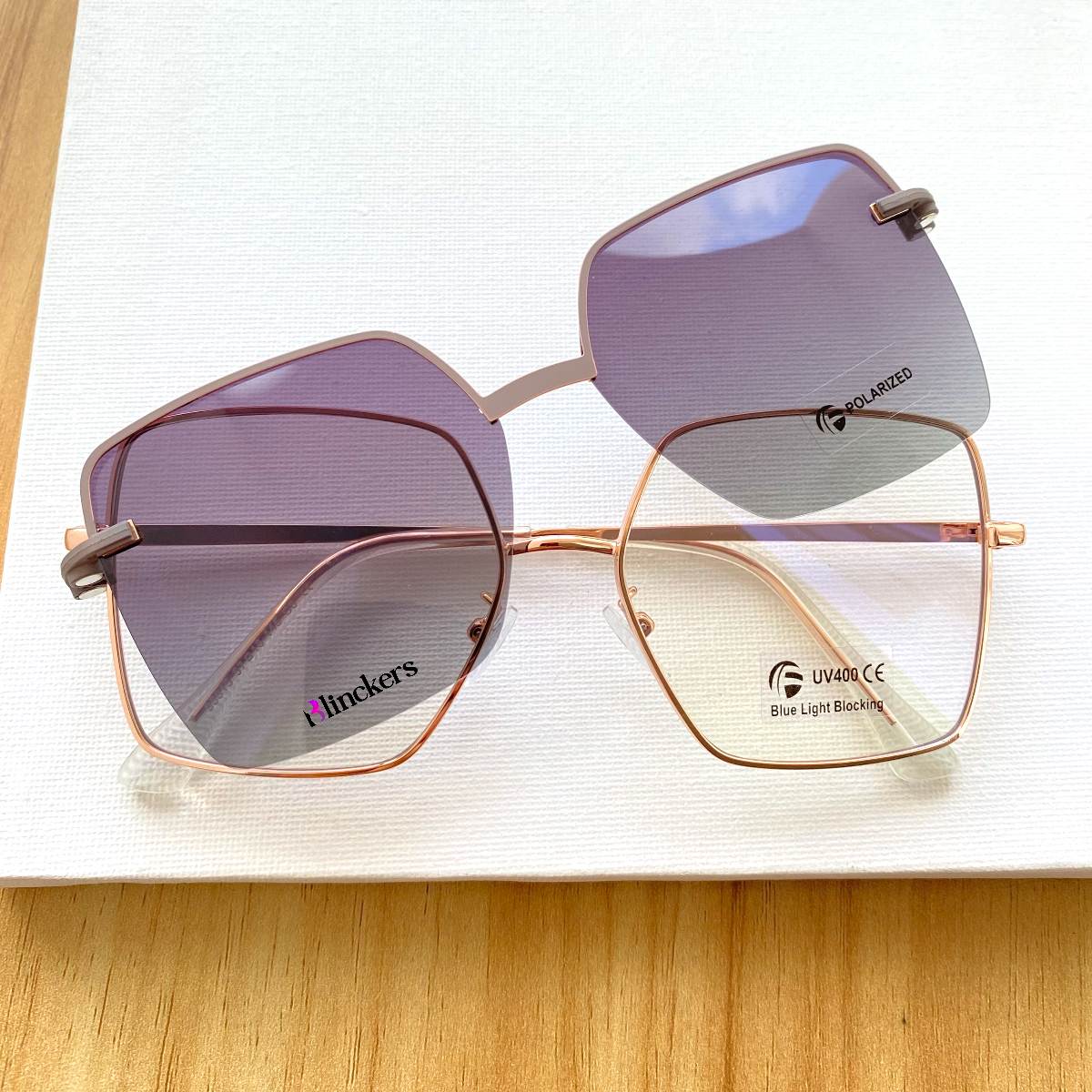 Gafas Clip On Brunella - Dorado