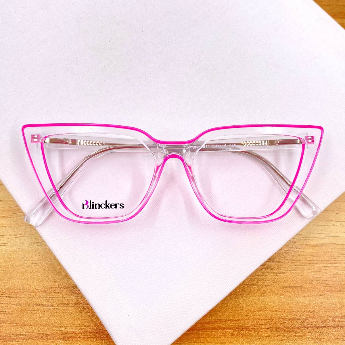 Gafas Ojo de Gato Candy - Fucsia/Transparente