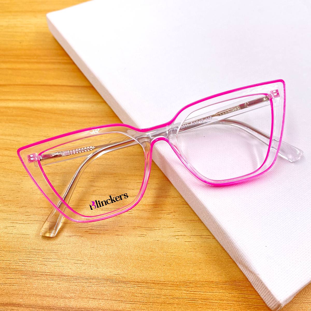 Gafas Ojo de Gato Candy - Fucsia/Transparente