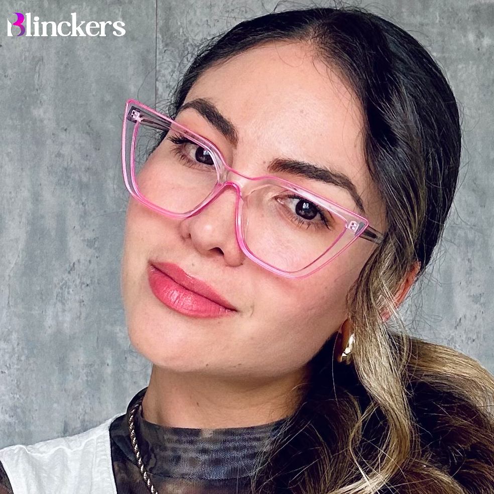 Gafas Ojo de Gato Candy - Fucsia/Transparente