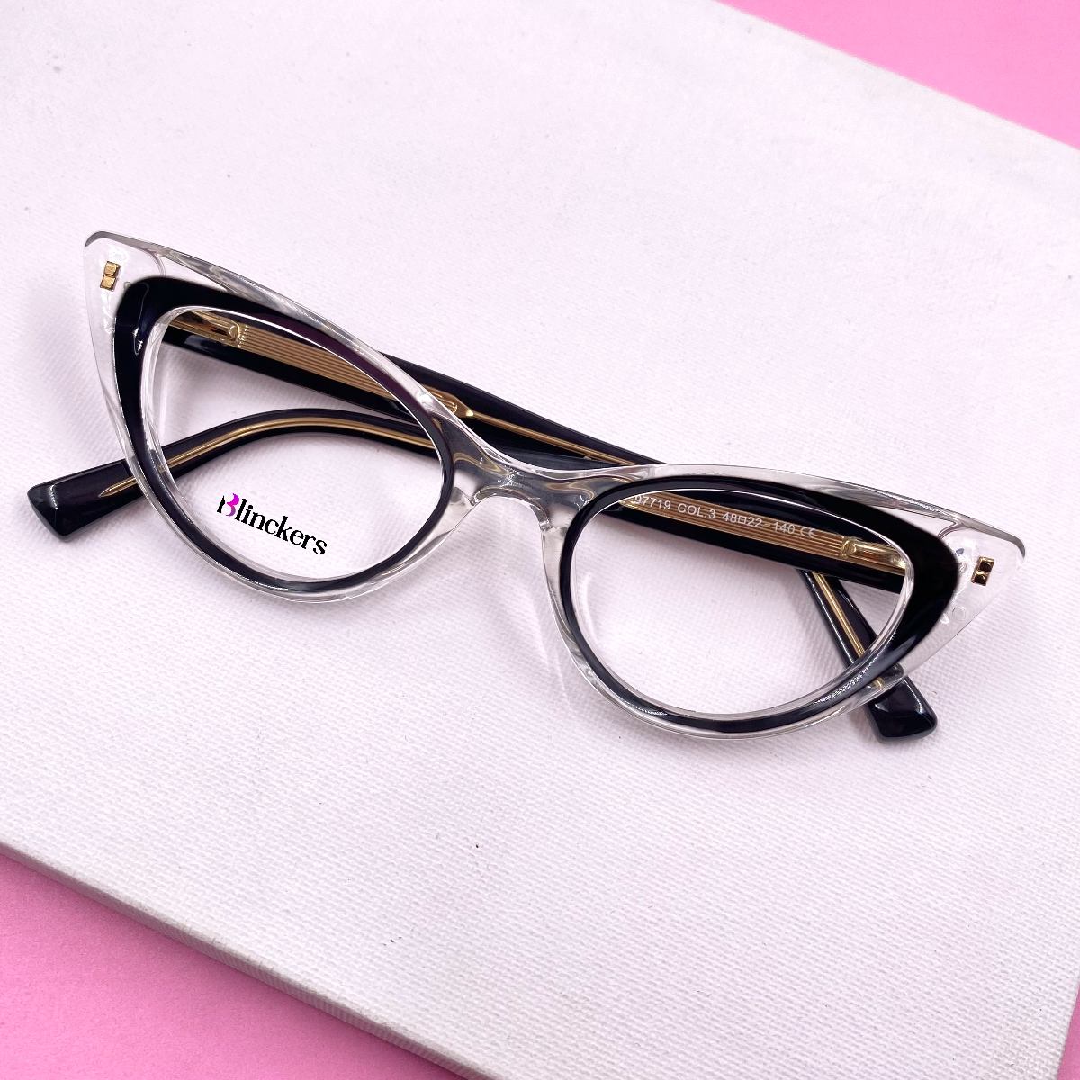 Gafas Ojo de Gato Joplin - Transparente/Negro