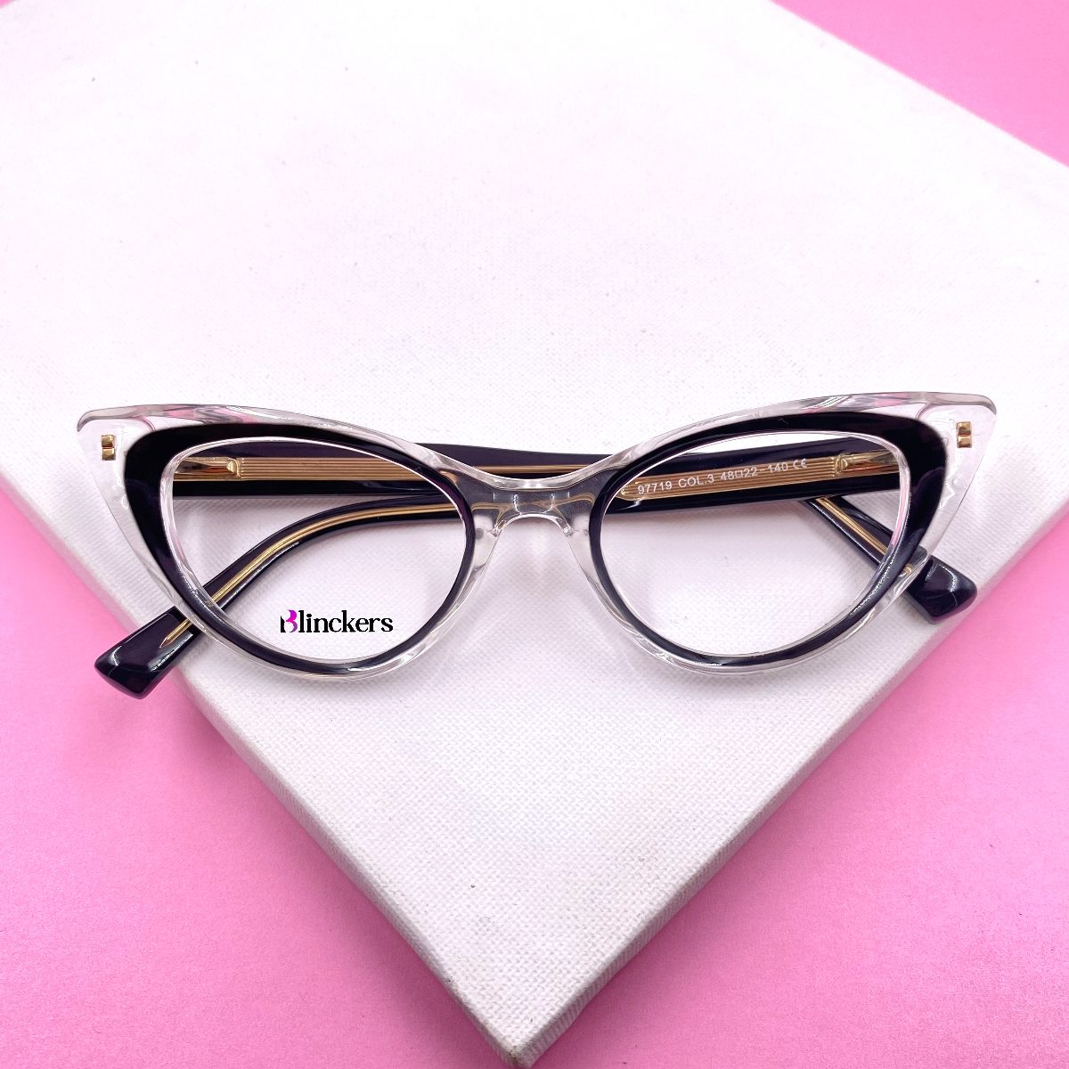Gafas Ojo de Gato Joplin - Transparente/Negro