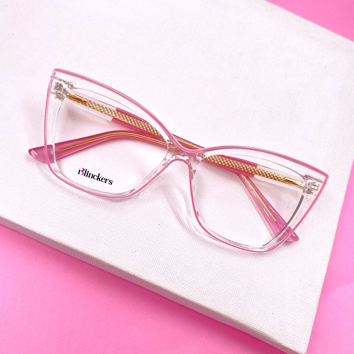 Gafas Ojo de Gato Selma - Rosado/Transparente