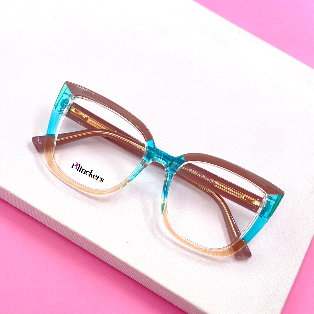 Gafas Akane - Azul/Café/Champaña