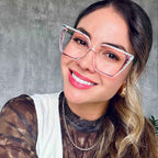 Gafas Ojo de Gato Romina — Verde/Rosa/Transparente