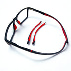 Titan | Gafas Multifunción con Varillas Intercambiables — Negro/Rojo