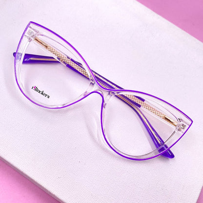 Gafas Ojo de Gato Emily - Morado/Transparente