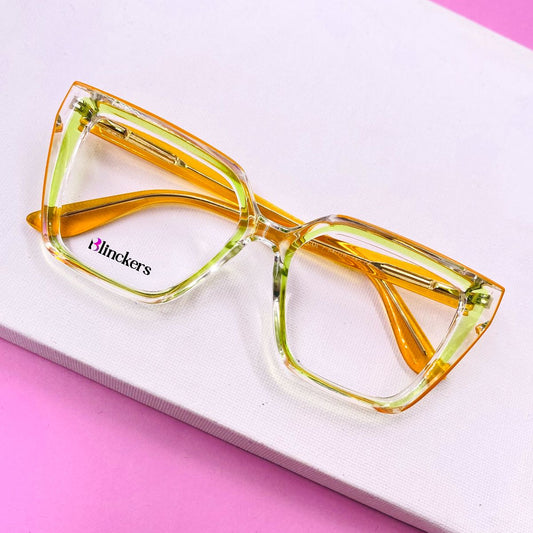 Gafas Romina - Transparente/Verde/Naranja