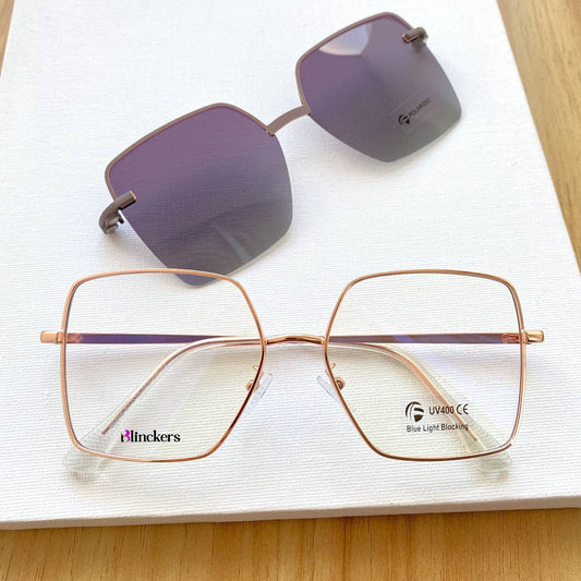 Gafas Clip On Brunella - Dorado