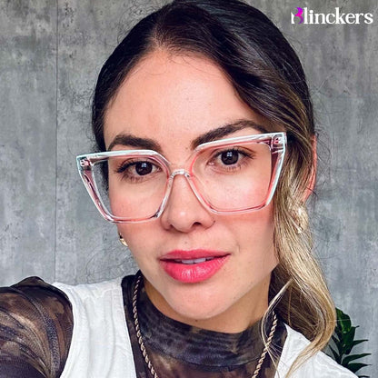 Gafas Romina - Transparente/Verde/Rosado