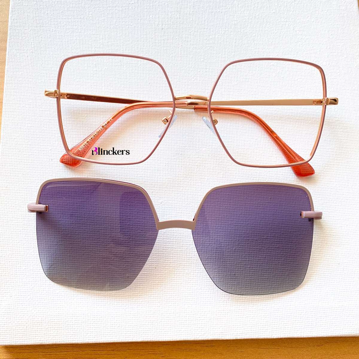 Gafas Clip On Brunella - Violeta Pastel