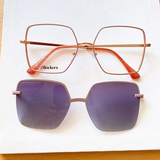 Gafas Clip On Brunella - Violeta Pastel