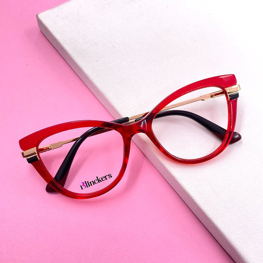 Gafas Ojo de Gato Saori - Rojo