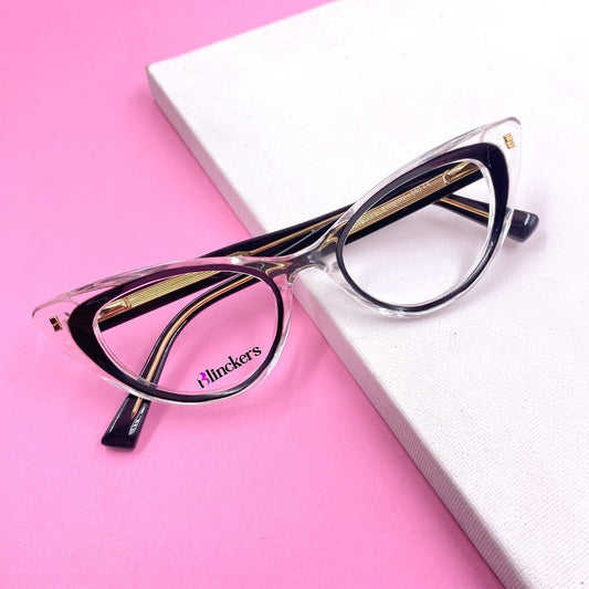 Gafas Ojo de Gato Joplin - Transparente/Negro
