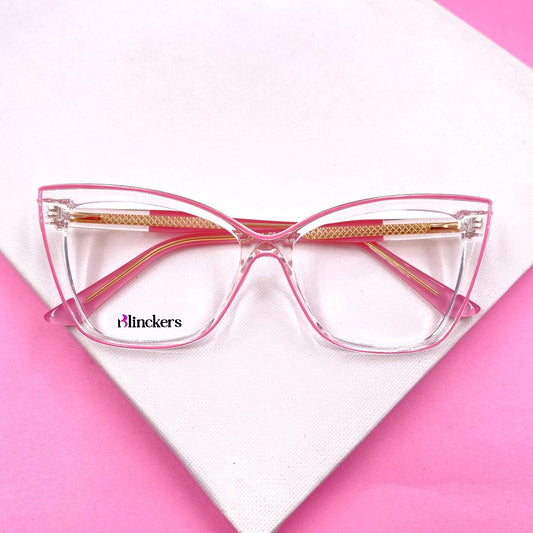 Gafas Ojo de Gato Selma - Rosado/Transparente