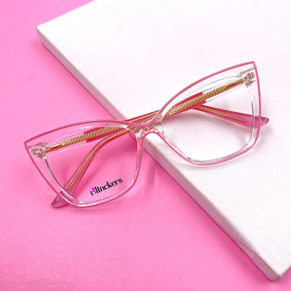 Gafas Ojo de Gato Selma - Rosado/Transparente