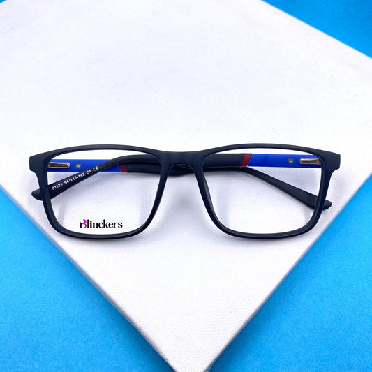 Gafas Unisex Quentin - Negro Mate/Azul