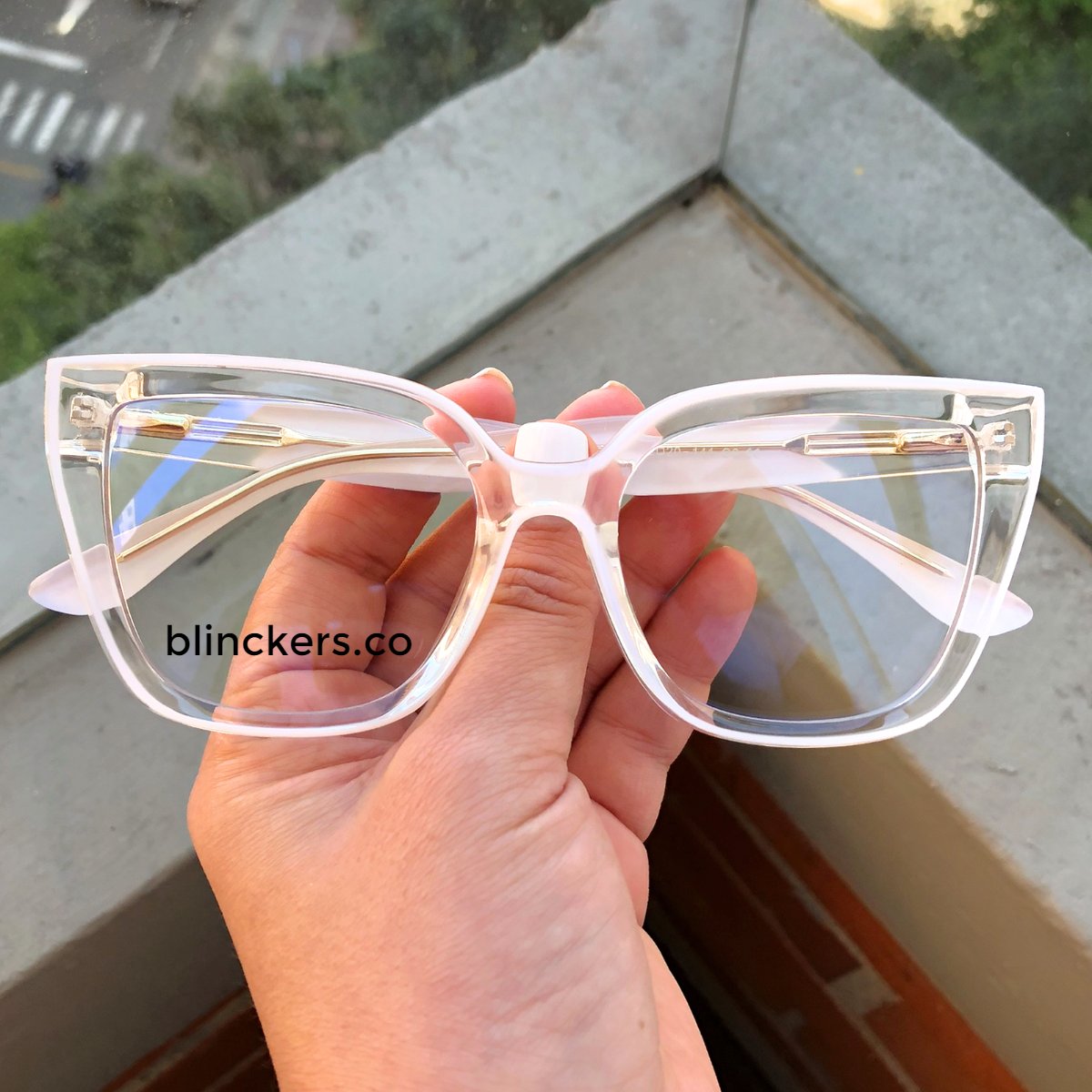 Gafas Aurora — Blanco/Transparente