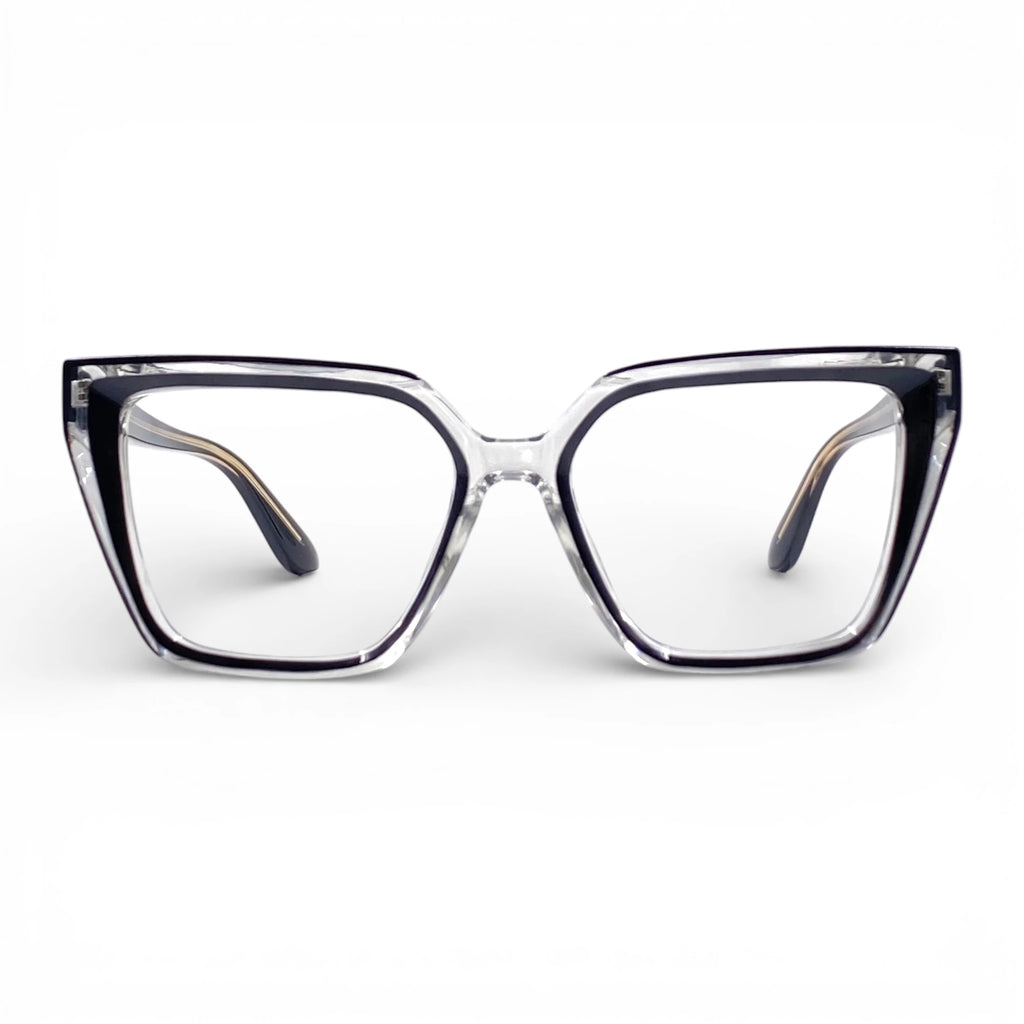 Gafas Ojo de Gato Romina — Negro/Transparente