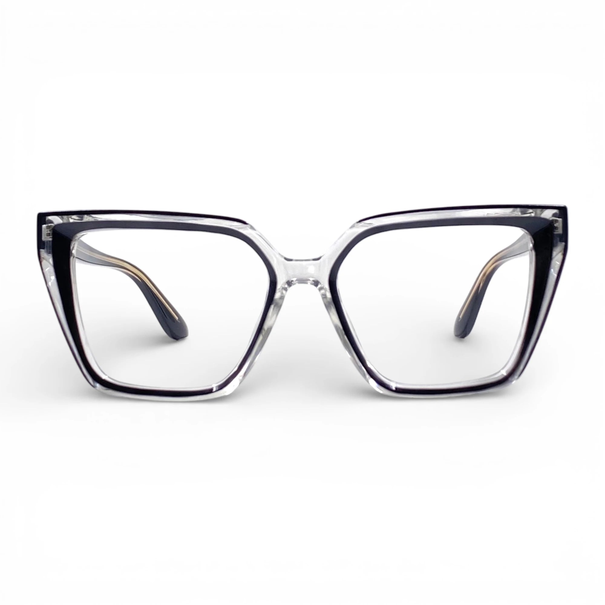 Gafas Ojo de Gato Romina — Negro/Transparente