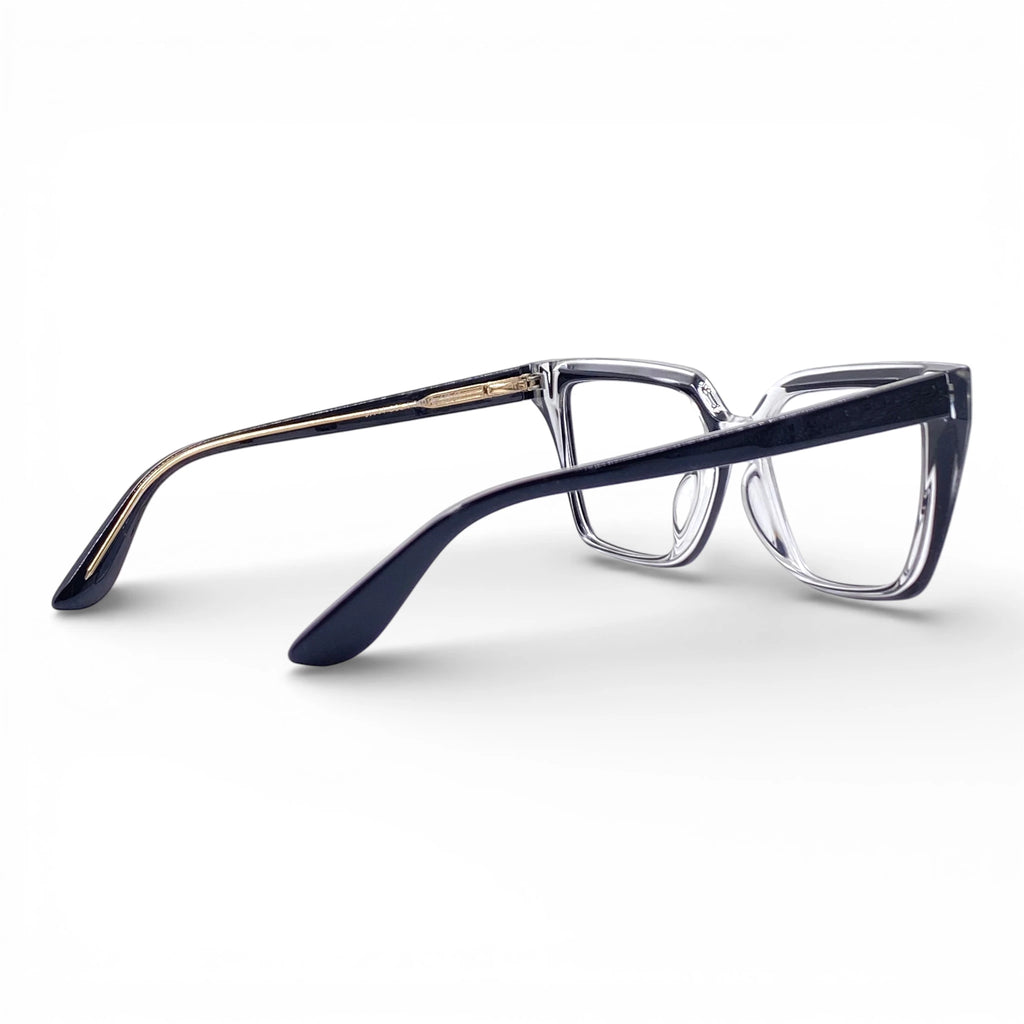 Gafas Ojo de Gato Romina — Negro/Transparente