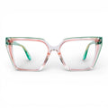Gafas Ojo de Gato Romina — Verde/Rosa/Transparente