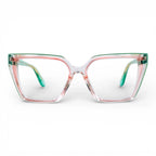 Gafas Ojo de Gato Romina — Verde/Rosa/Transparente