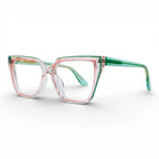 Gafas Ojo de Gato Romina — Verde/Rosa/Transparente