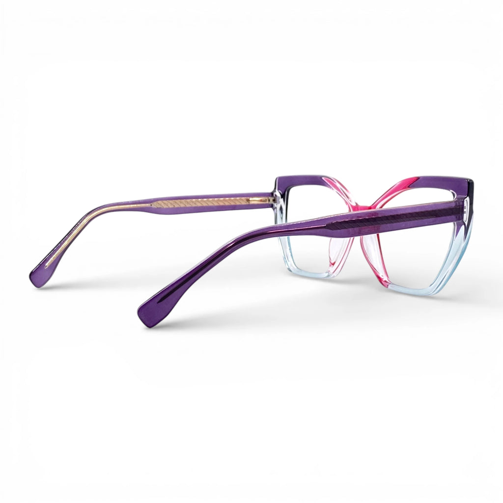 Gafas Ojo de Gato Emma — Fucsia/Morado/Transparente