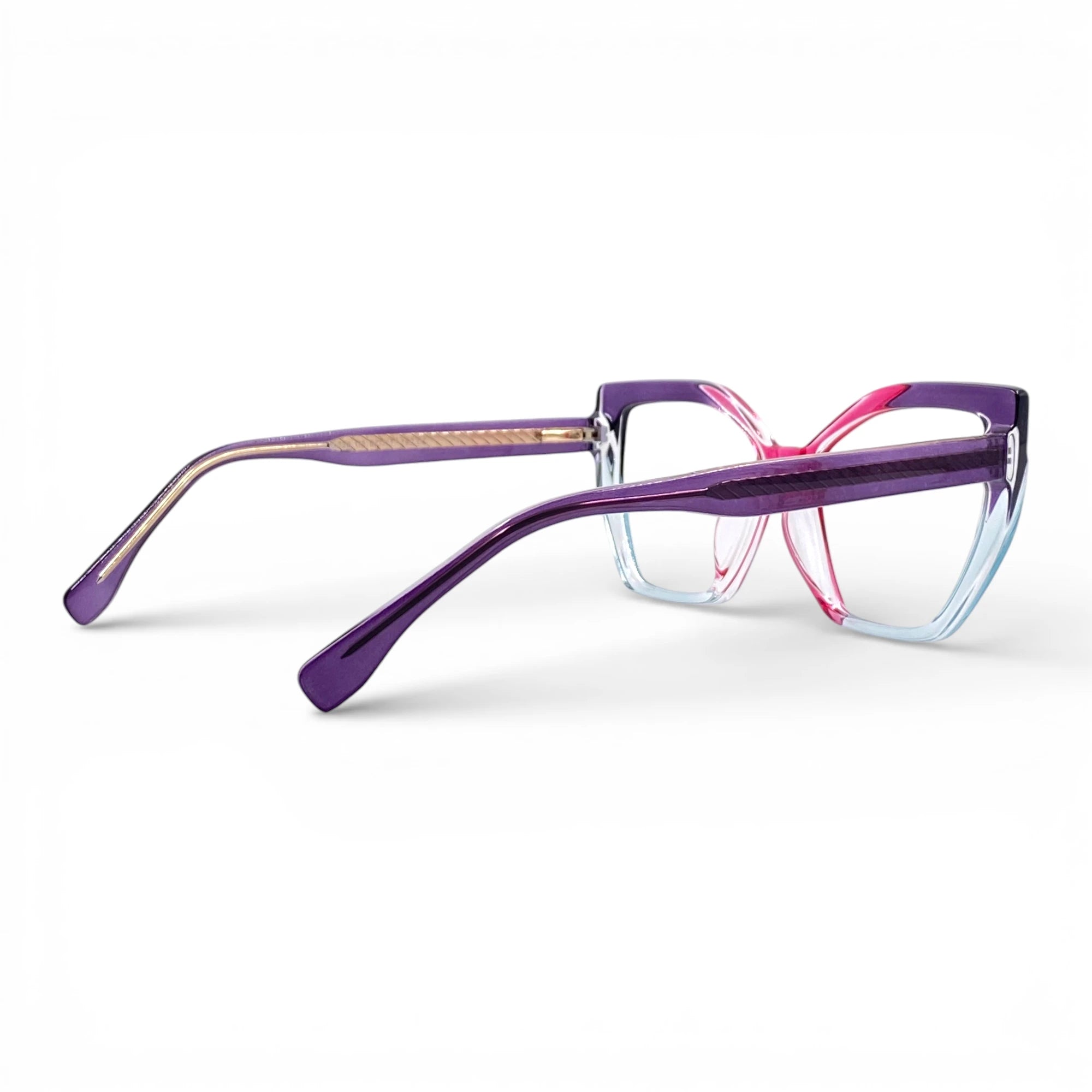 Gafas Ojo de Gato Emma — Fucsia/Morado/Transparente