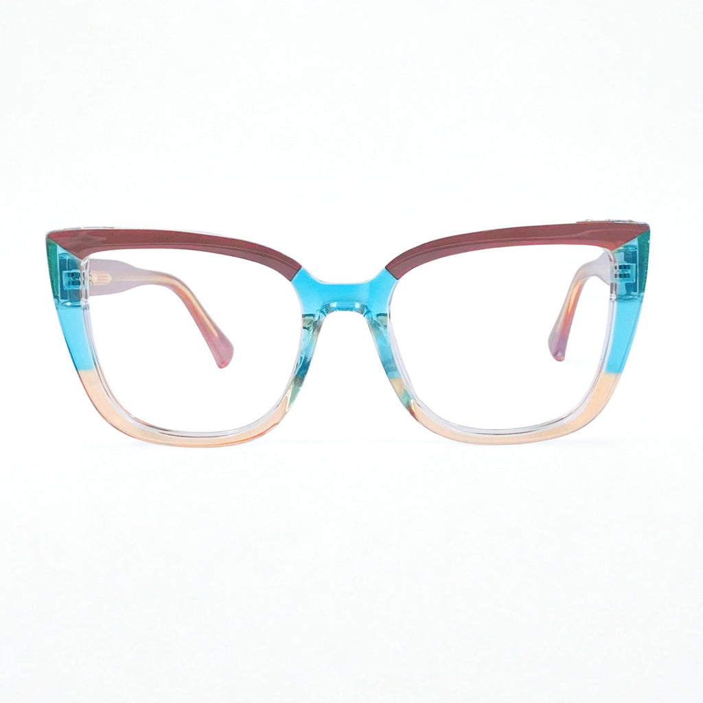 Gafas Akane — Azul/Café/Champaña