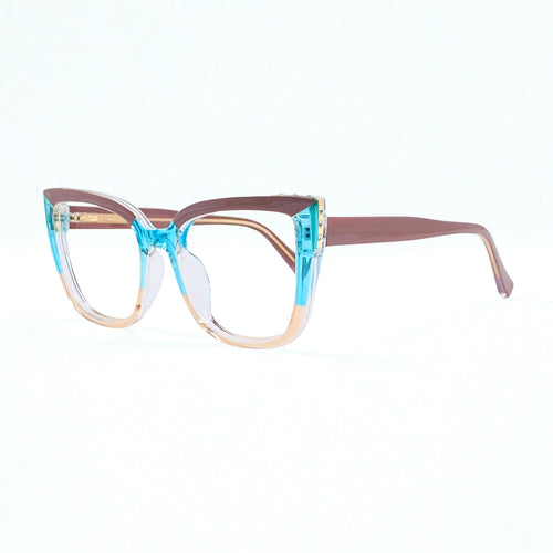 Gafas Akane — Azul/Café/Champaña