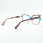 Gafas Akane — Azul/Café/Champaña
