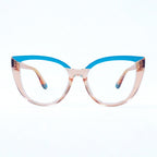 Gafas Ojo de Gato Naomi — Azul/Champaña