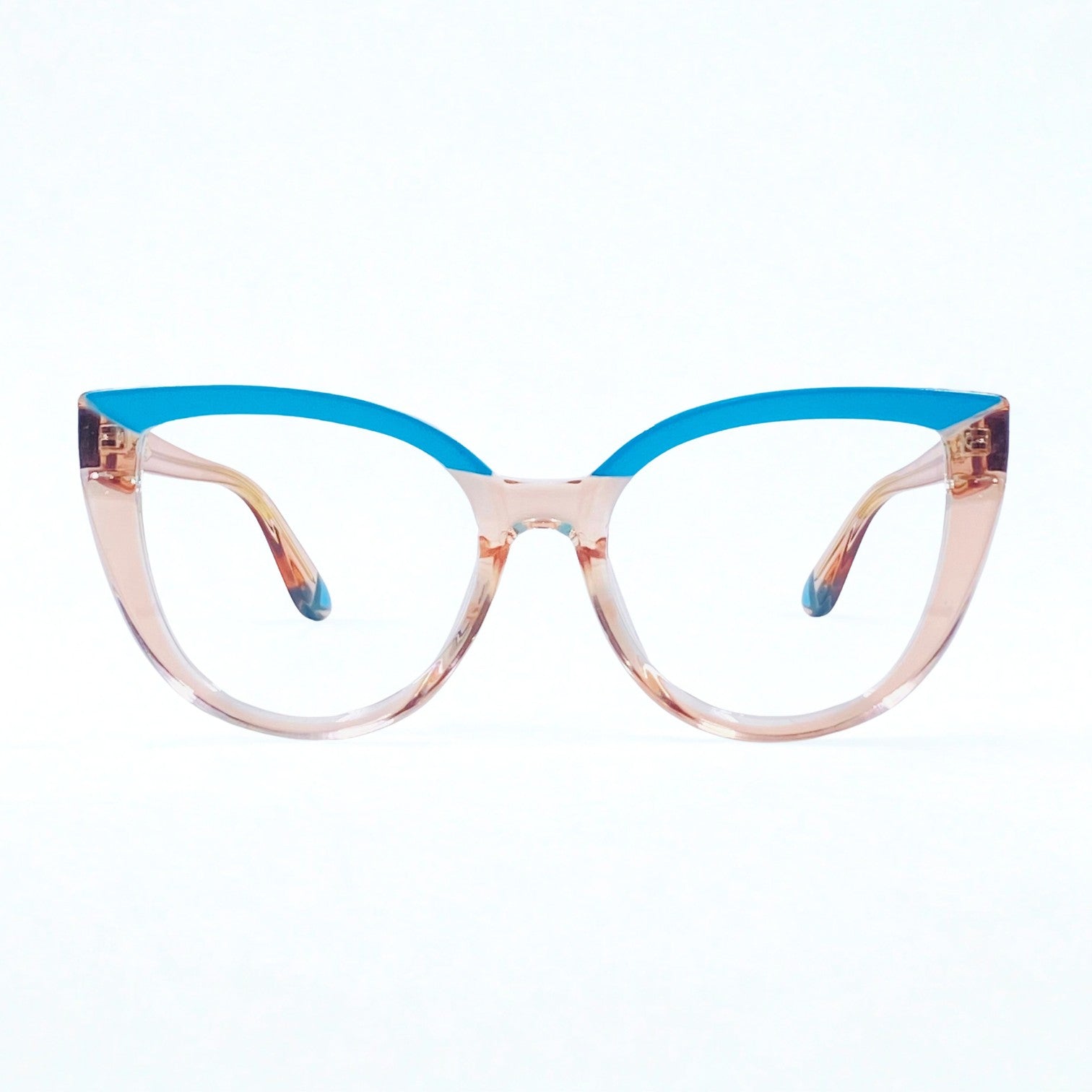 Gafas Ojo de Gato Naomi — Azul/Champaña
