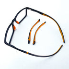 Titan | Gafas Multifunción con Varillas Intercambiables — Negro/Naranja