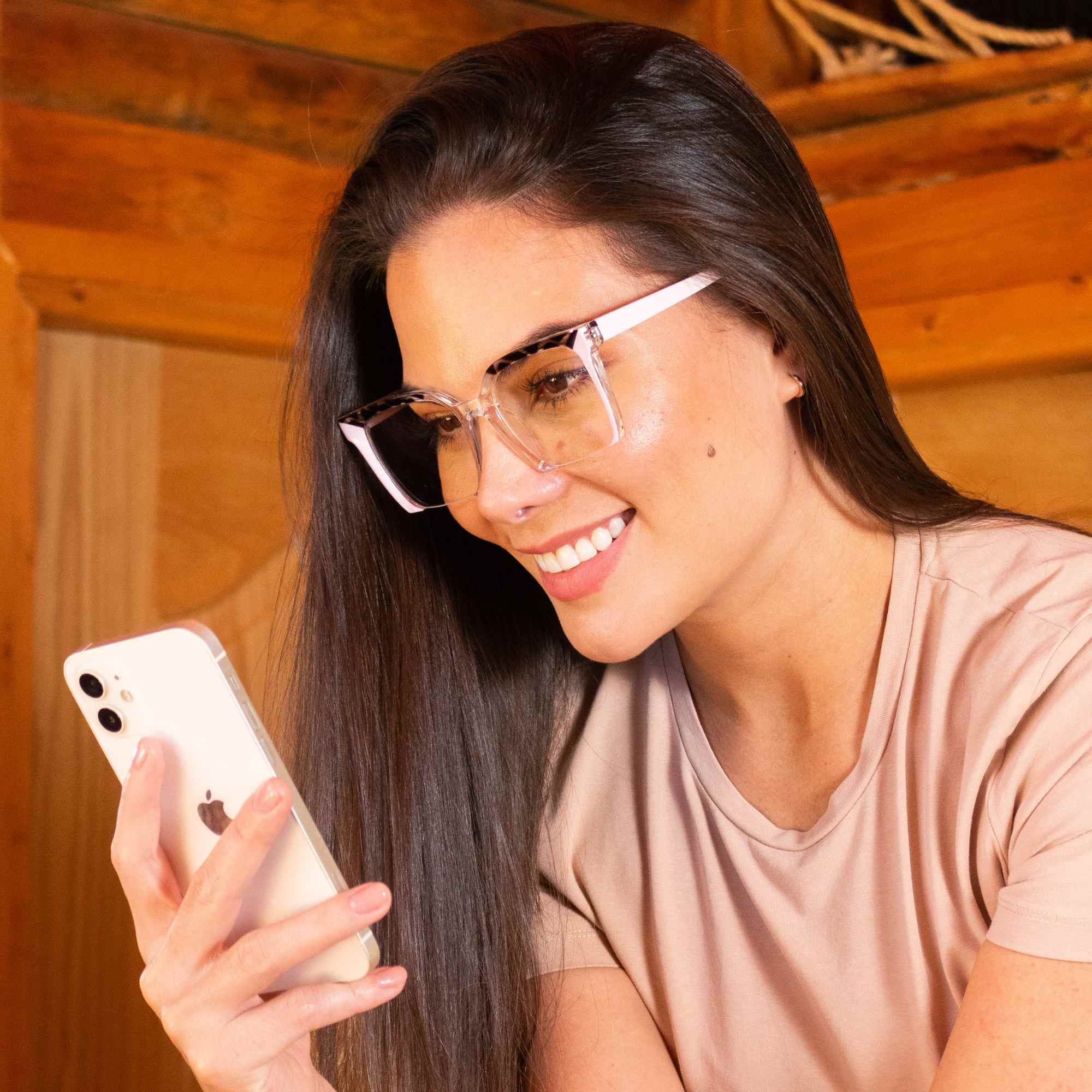 Gafas Arcana — Rosa/Transparente
