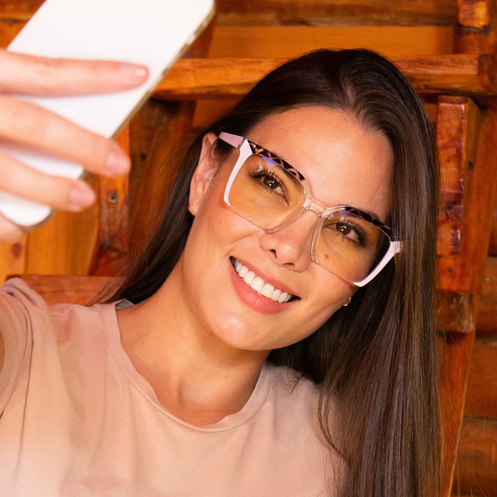 Gafas Arcana — Rosa/Transparente