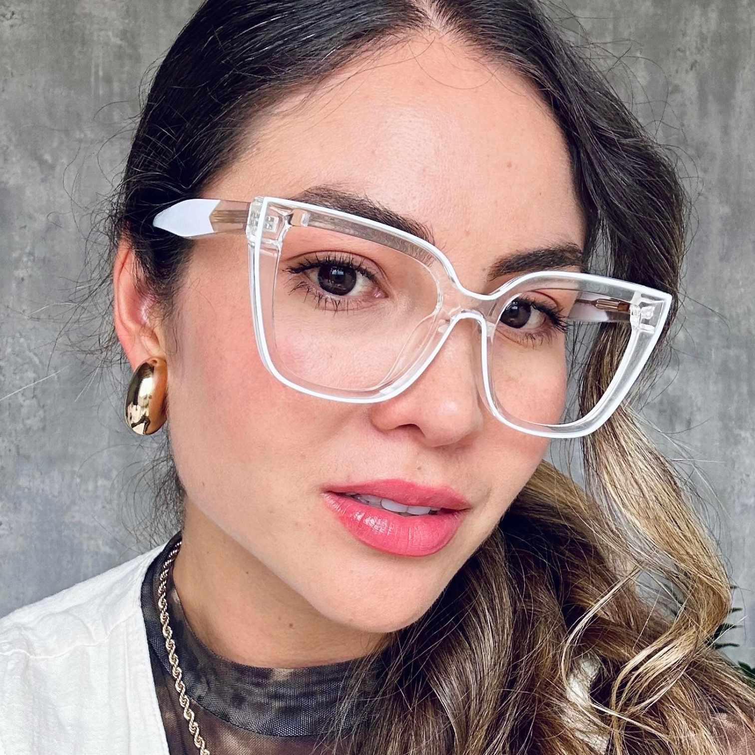 Gafas Aurora — Blanco/Transparente