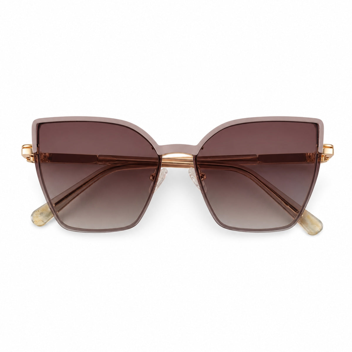 Gafas Amara Clip-On Magnéticas Polarizadas - Beige/Dorado