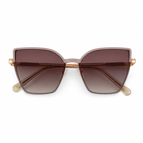 Gafas Amara Clip-On Magnéticas Polarizadas - Beige/Dorado