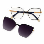 Gafas Amara Clip-On Magnéticas Polarizadas - Negro/Dorado