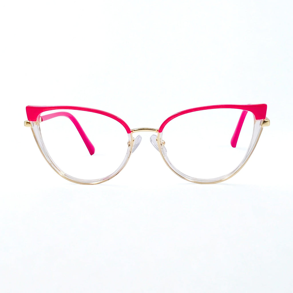 Gafas Ojo de Gato Dania — Fucsia/Transparente
