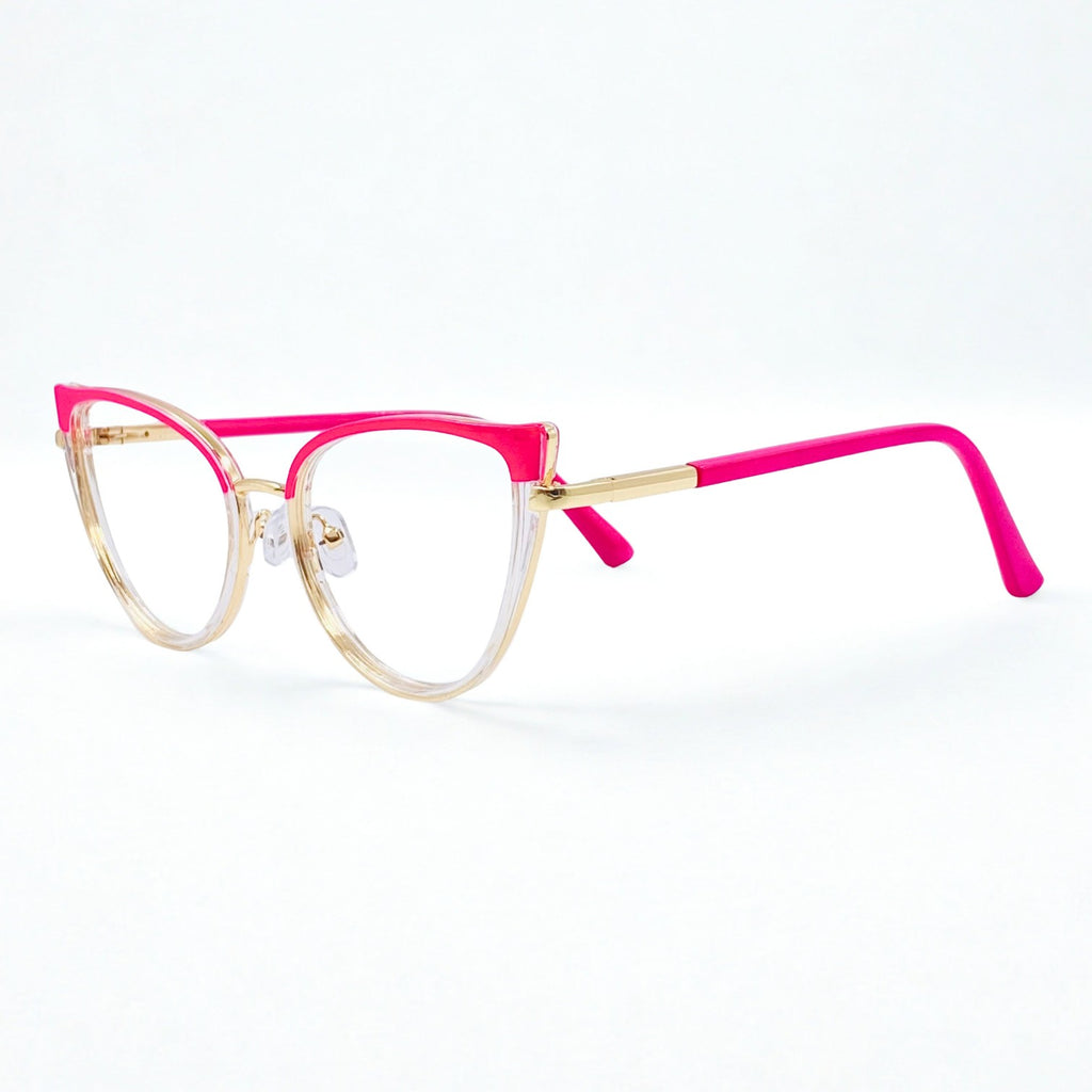 Gafas Ojo de Gato Dania — Fucsia/Transparente