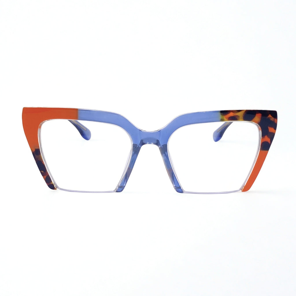 Gafas Ojo de Gato Makalú — Azul/Naranja/Carey