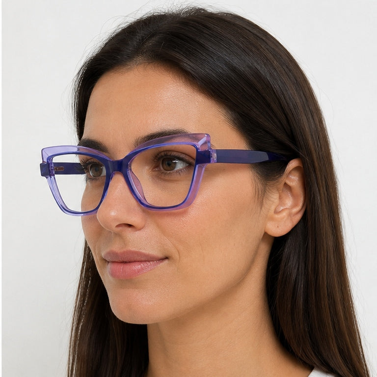 Gafas Ojo de Gato Serena — Azul/Morado